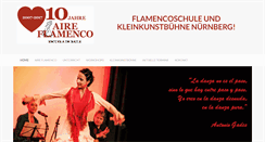 Desktop Screenshot of aire-flamenco.de