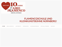 Tablet Screenshot of aire-flamenco.de